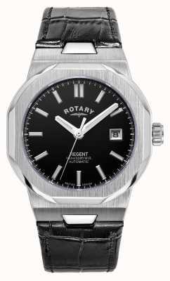 Rotary Sport Regent Automatic (40mm) Black Dial / Black Leather Strap GS05410/04