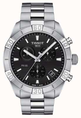 Tissot PR100 Sport | Chronograph | Black Dial | Stainless Steel Bracelet T1016171105100
