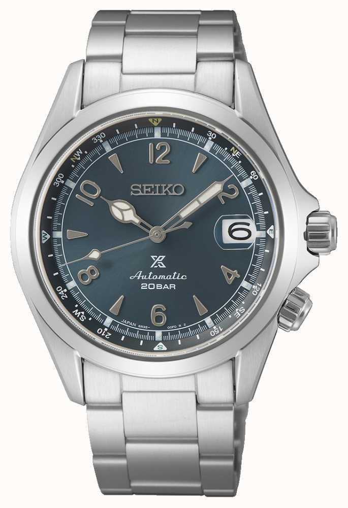 Seiko Men's Alpinist 2021 European Edition | Blue Dial | Stainless Steel  Bracelet SPB197J1 - First Class Watches™ IRL