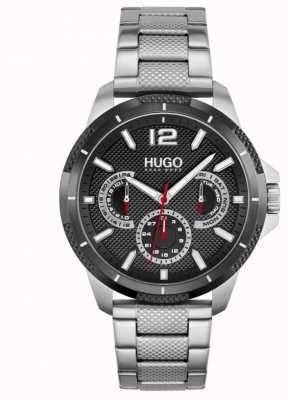 HUGO #Sport | Men's Stainless Steel Bracelet | Black Dial 1530195