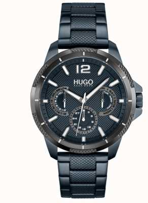 HUGO #Sport | Men's Blue IP Steel Bracelet | Blue Dial 1530194