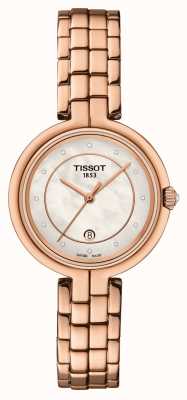Tissot Flamingo | Mother Of Pearl Dial | Rose Gold PVD Steel T0942103311602