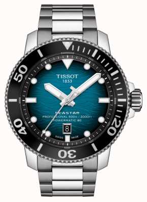 Tissot | Seastar 2000 Pro | Powermatic 80 | Turquoise Dial | Steel Bracelet | T1206071104100