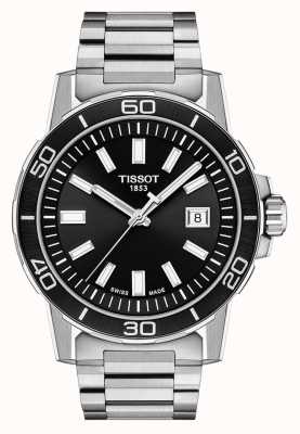Tissot Supersport | Black Dial | Stainless Steel Bracelet T1256101105100