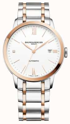 Baume & Mercier Classima Diamond Automatic (40mm) Pure White Dial / Two-Tone Stainless Steel Bracelet M0A10456