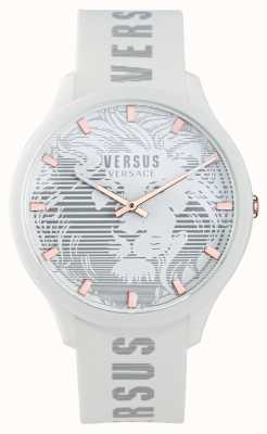Versus Versace Men's Domus White Silicone Strap Watch VSP1O0421