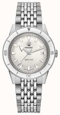RADO 'Captain Cook' Automatic Stainless Steel Bracelet White Dial R32500013