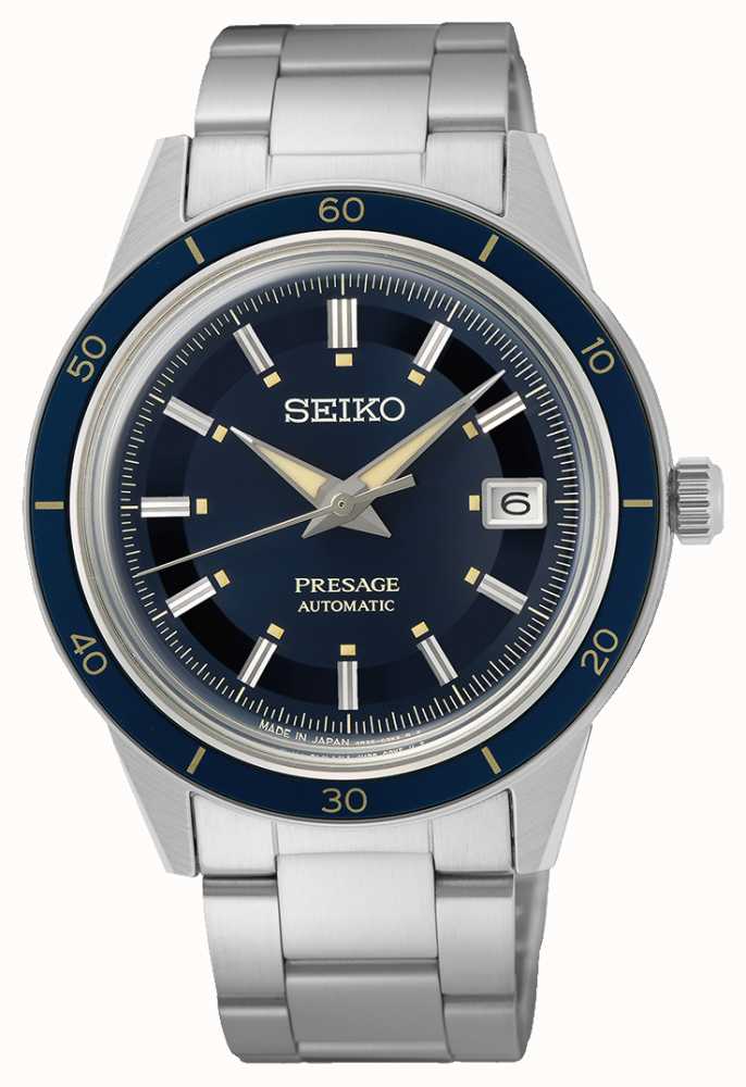 Seiko Presage Style 60s Blue Dial Watch SRPG05J1 - First Class Watches™ IRL