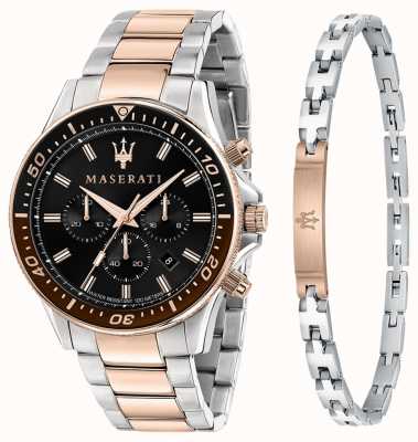 Maserati SFIDA Men's Gift Set Bracelet and Watch R8873640010