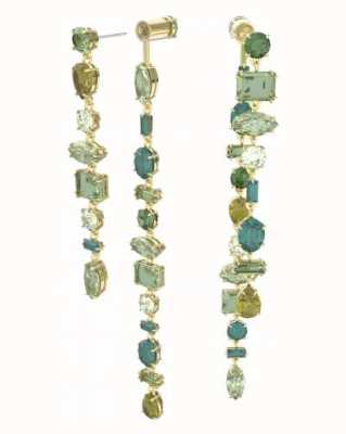 Swarovski Gema Multi Green Crystal Drop Earrings 5613734