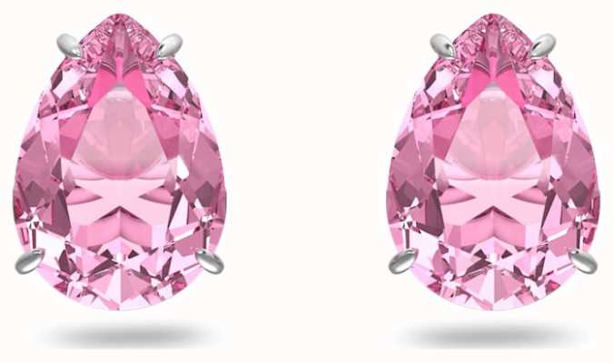 Swarovski Gema Pink Teardrop Crystal Stud Earrings 5614455
