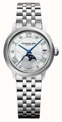 Raymond Weil Women's | Maestro | Auto | Moonphase | Mother Of Pearl Dial | Stainless Steel 2139-ST-00965