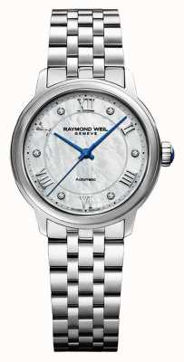 Raymond Weil Women's | Maestro | Auto |  Mother Of Pearl Dial | Stainless Steel Bracelet 2131-ST-00966