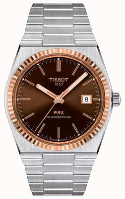 Tissot PRX 40mm Automatic Stainless Steel with 18k Rose Gold Bezel T9314074129100