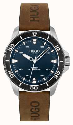 HUGO # STREETDIVER Casual | Blue Dial | Brown Leather Strap 1530220