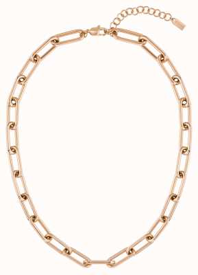 BOSS Jewellery Tessa Carnation Gold IP Link Nechlace 1580200