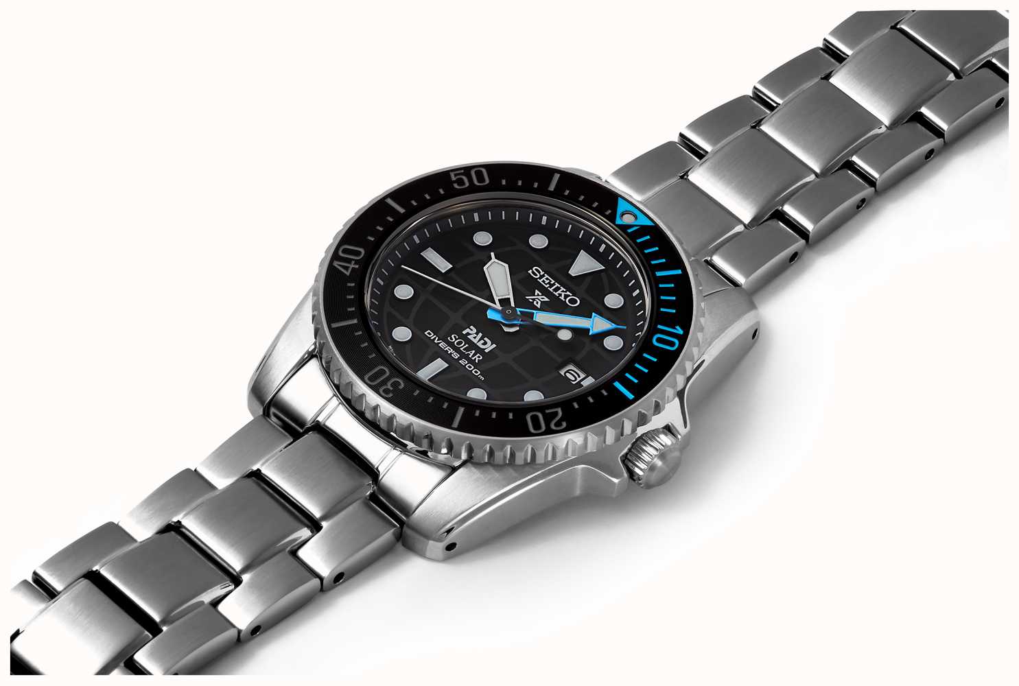 Seiko Prospex PADI Compact  Solar Scuba Diver SNE575P1 - First Class  Watches™ IRL