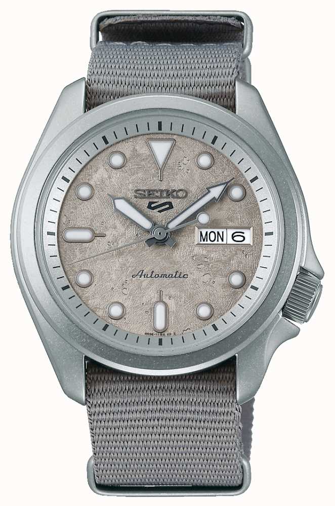 Seiko 5 Sport Cement 40 Mm NATO Strap Watch SRPG63K1 - First Class Watches™  IRL
