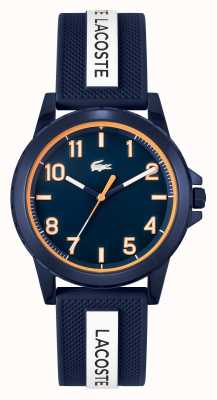 Lacoste Rider Blue and White Silicone Strap Watch 2020142