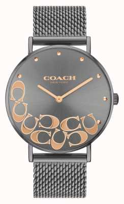 Coach Women's Perry Grey Mesh Bracelet Watch 14503825
