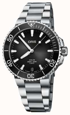ORIS Aquis Date Calibre 400 Automatic (41.5mm) Black Dial / Stainless Steel Bracelet 01 400 7769 4154-07 8 22 09PEB