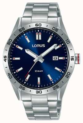 Lorus Sports 40mm Quartz Watch Blue Sunray Dial RH961NX9
