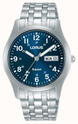 Lorus Classic Day/Date (38mm) Blue Sunray Dial / Stainless Steel RXN77DX9