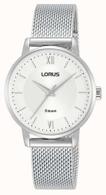 Lorus Women's Cream Sunray Dial Stainless Steel Mesh Bracelet RG281TX9