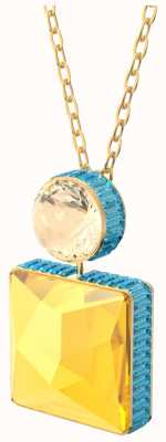 Swarovski Orbita | Necklace | Square Cut Crystal | Multicolored | Gold-Tone Plated 5600513