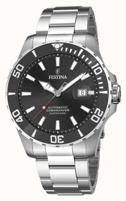 Festina Men's | Black Dial | Stainless Steel Bracelet | Automatic Watch F20531/4