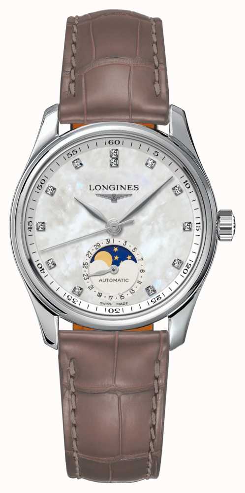 LONGINES Master Collection Women s Beige Leather Strap L24094874