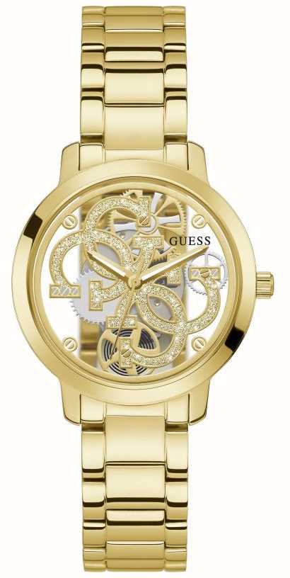 Guess Jewellery Ladies Gold Plated 4G Crystals Bracelet UBB01394YGL   Fruugo IN