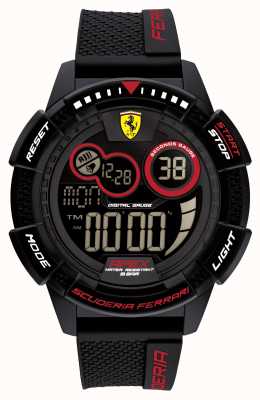 Scuderia Ferrari Apex Superfast Black Silicone Strap 0830856