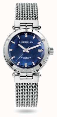 Herbelin Newport Automatic Stainless Steel Mesh Bracelet Watch 1658/90B