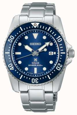 Seiko Prospex Compact Solar 38.5mm Blue Dial Watch SNE585P1