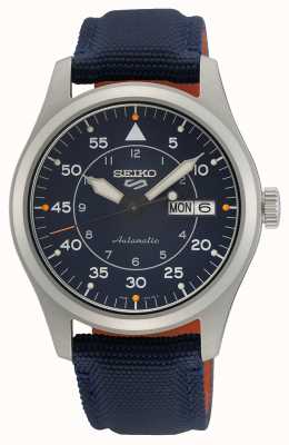 Seiko 5 Sports Military 'Flieger' Automatic Blue Dial Blue Strap Watch SRPH31K1