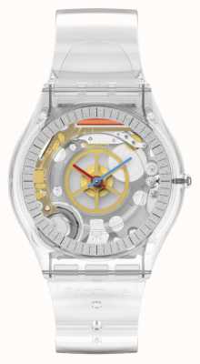 Swatch CLEARLY SKIN Bio-sourced Case Transparent Strap SS08K109-S06