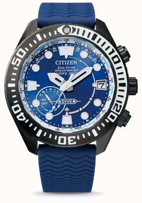 Citizen Satellite Wave Dive GPS | Blue Dial | Blue Silicone Strap CC5006-06L
