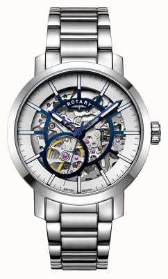 Rotary Greenwich Skeleton Automatic Grey Dial GB05356/05