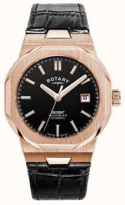 Rotary Sport Regent Automatic (40mm) Black Dial / Black Leather Strap GS05414/04