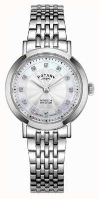 Rotary Women's Windsor Diamond-Set Watch LB05420/41/D