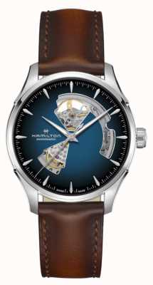 Hamilton Jazzmaster | Open Heart Automatic | Blue Dial | Brown Leather Strap H32675540