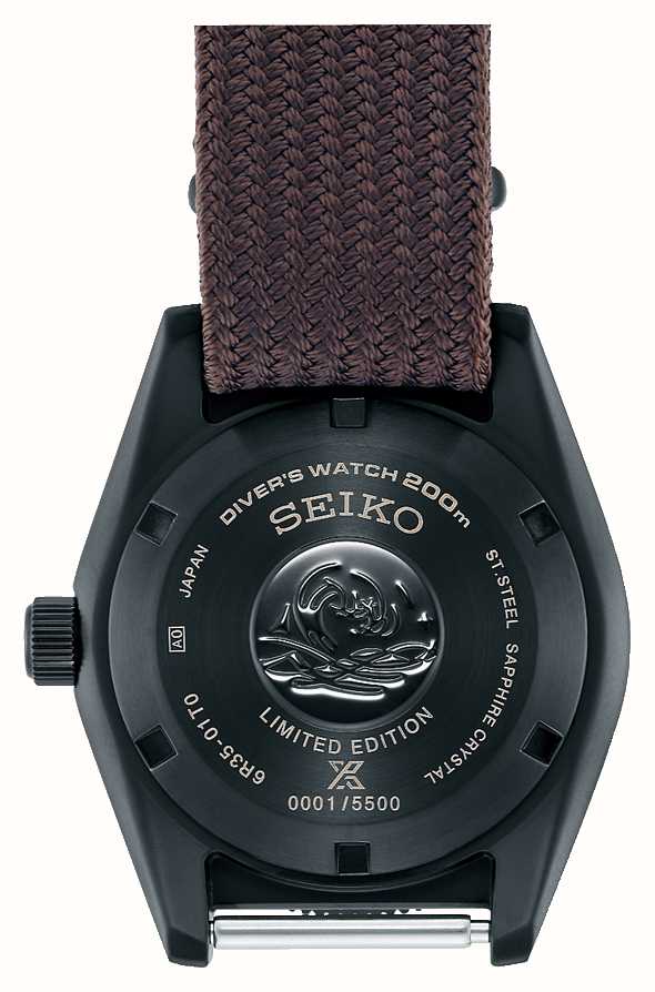 Seiko Prospex 62MAS Black Series Brown Fabric Strap 1965 Limited Edition  SPB253J1 - First Class Watches™ IRL