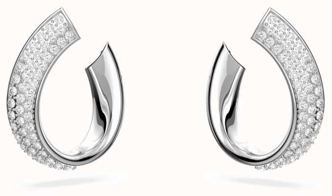 Swarovski Exist Rhodium-Plated Small Hoop Earrings 5637563