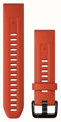 Garmin QuickFit 20mm Strap Only Flame Red Silicone 010-13102-02