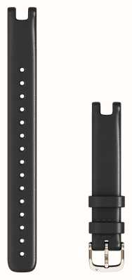 Garmin Lily Strap Only (14 Mm), Black Italian Leather With Cream Gold Hardware (Large) 010-13068-A5