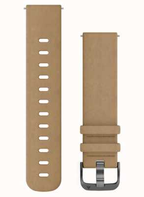 Garmin Quick Release Strap Only (20 Mm), Tan Suede With Slate Hardware 010-12691-04