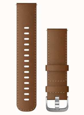 Garmin Quick Release Strap Only (22 Mm), Brown Italian Leather With Silver Hardware 010-12932-24