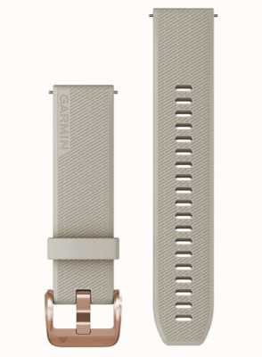 Garmin Quick Release Strap Only (20 Mm), Light Sand With Rose Gold Hardware 010-13114-02