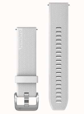 Garmin Quick Release Strap Only (20 Mm), White With Polished Silver Hardware 010-13114-01
